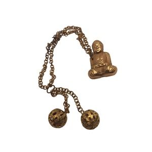 Vintage Buddha Dangle Brooch
